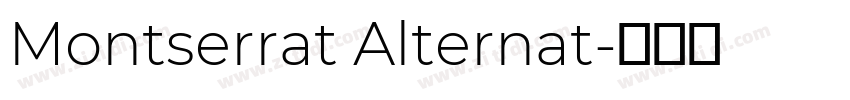 Montserrat Alternat字体转换